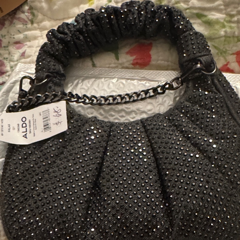 ALDO Black Studded Shoulder Bag